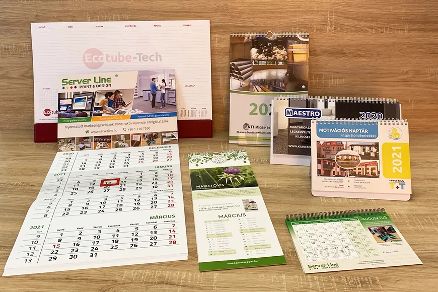 céges naptárajándékok