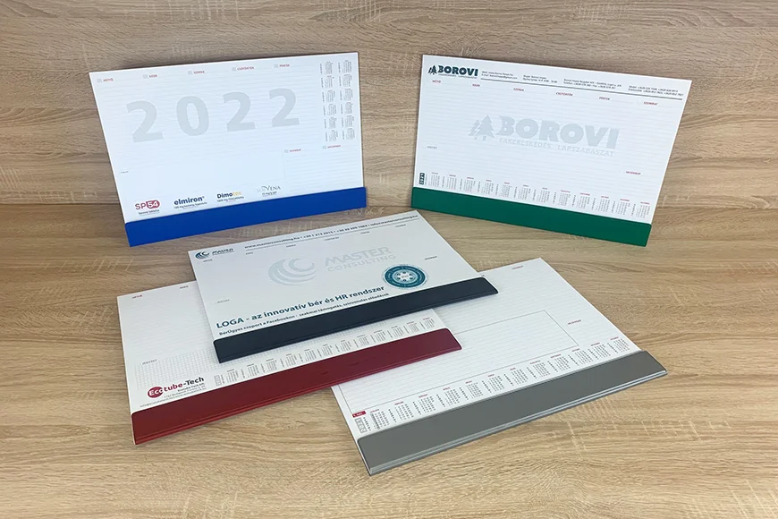 Asztali könyöklő naptárak