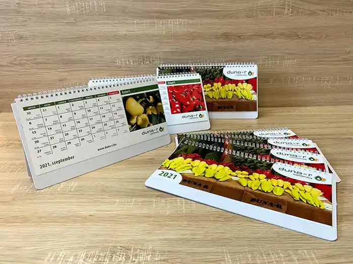 havi céges asztali naptár